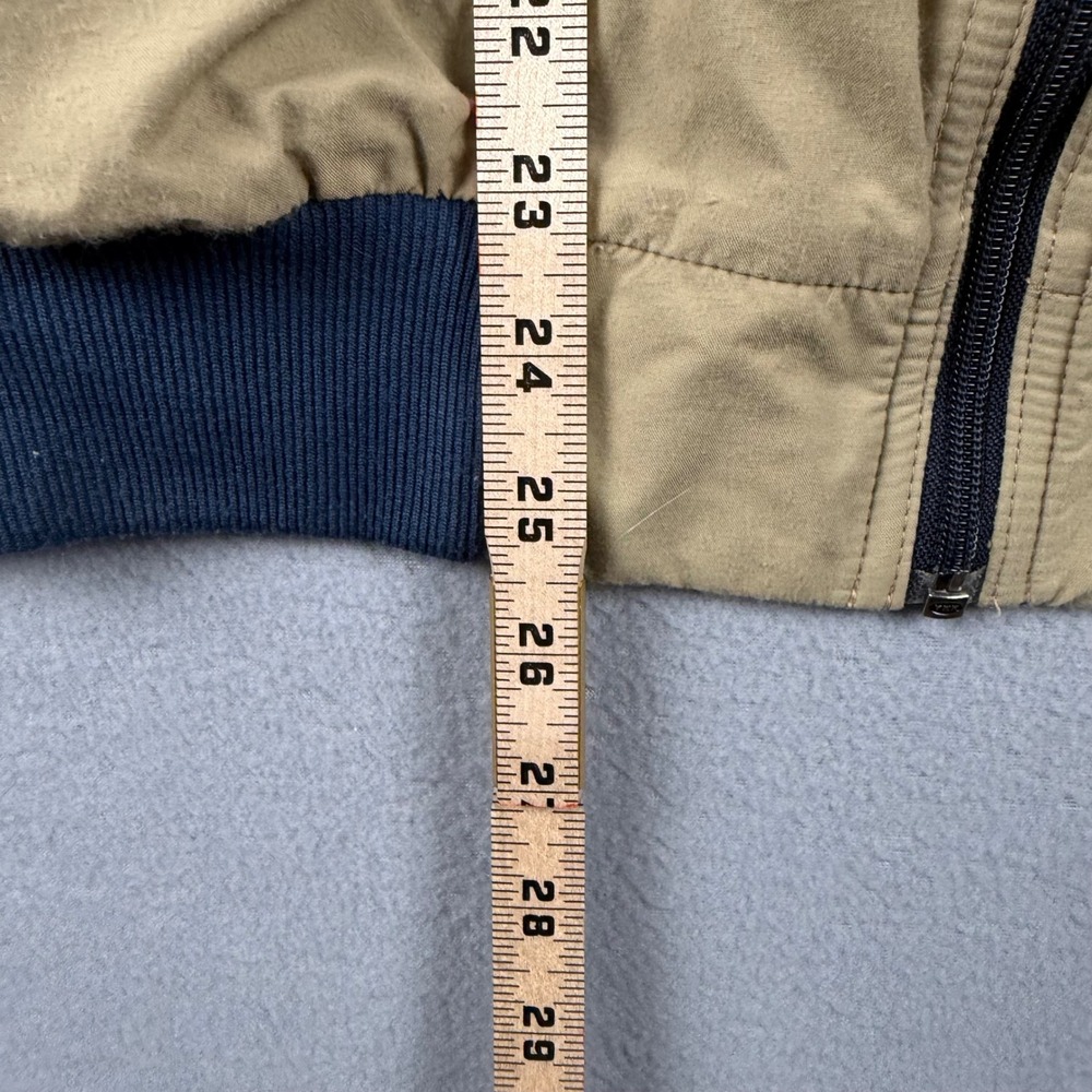 Vintage LL Bean Warm-Up Harrington Jacket Mens Tall Large Tan Fleece Lined USA - Picture 6 of 9